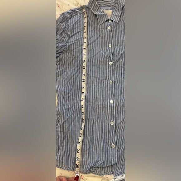Boy by Band of Outsiders Women's  Striped Button Down Shirt Size 3 (S) - Picture 6 of 7